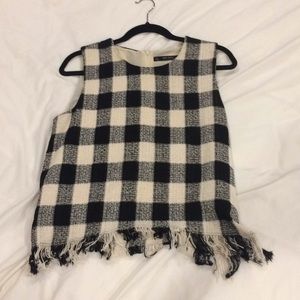 Black and cream tank